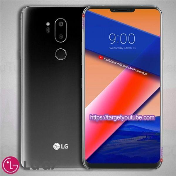 LG G7渲染图曝光：又一款有下巴的刘海全面屏手机