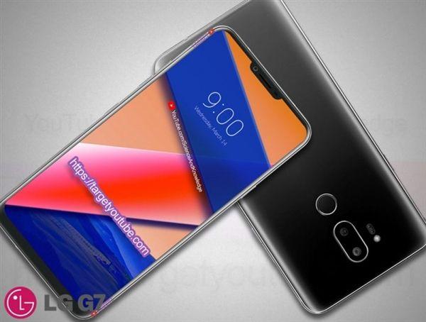 LG G7渲染图曝光：又一款有下巴的刘海全面屏手机