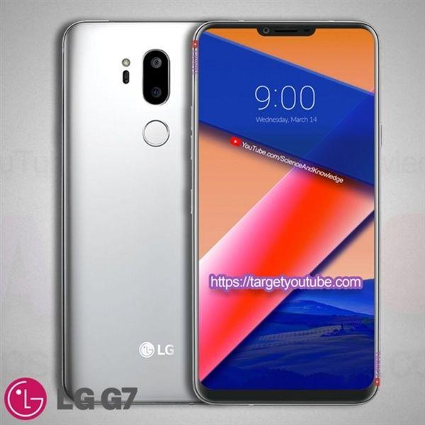 LG G7渲染图曝光：又一款有下巴的刘海全面屏手机