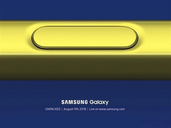 三星 Galaxy Note9 海报曝光:采用黄蓝撞色搭配