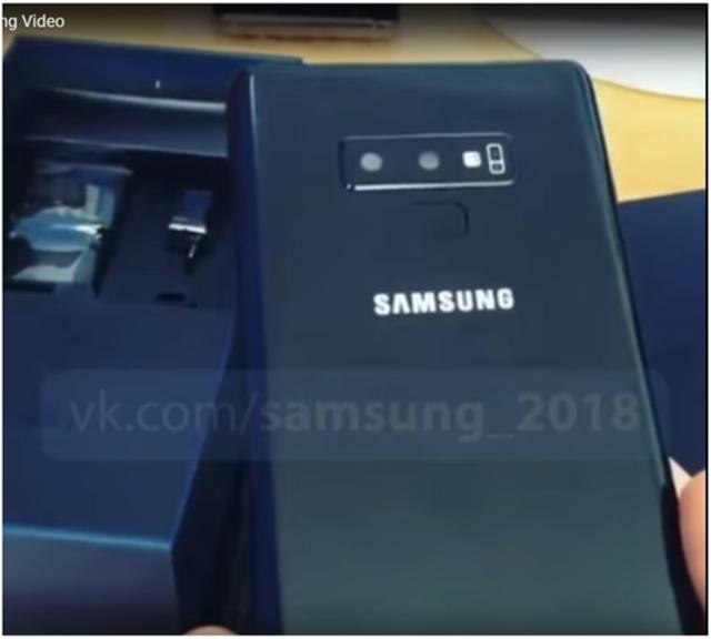 三星Galaxy Note 9遭提前开箱,外观细节全被暴露