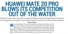 三大创新让苹果三星汗颜：外媒Gulf News如此评价华为Mate20系