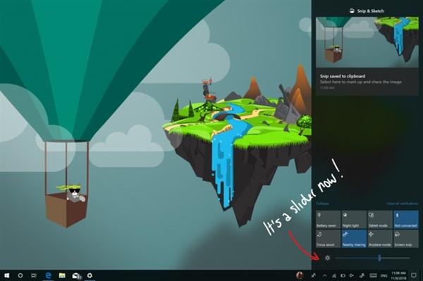 Win10 2019新版发布:操作中心/高分屏优化
