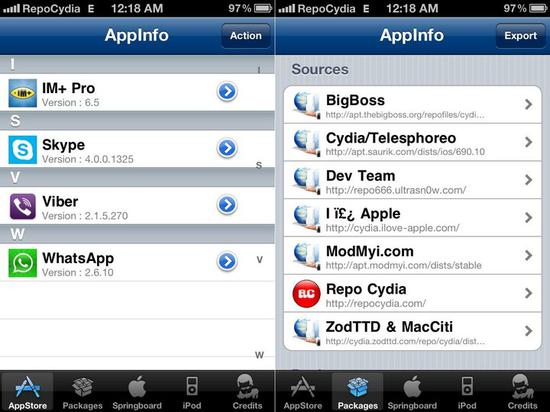 ▲ 早期的 Cydia 商店 图片来自:Innov8tiv