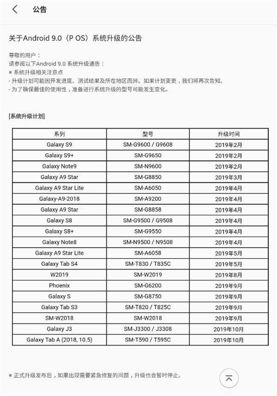 三星公布国行机型安卓9.0升级时间,将获得全新的One UI界面!