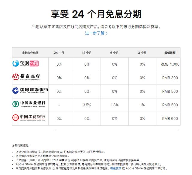 苹果商城促销新姿势,新增蚂蚁花呗24期免息分期