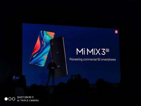 小米MIX3 5G版正式发布,现场打通国外首个5G视频通话,5月上市