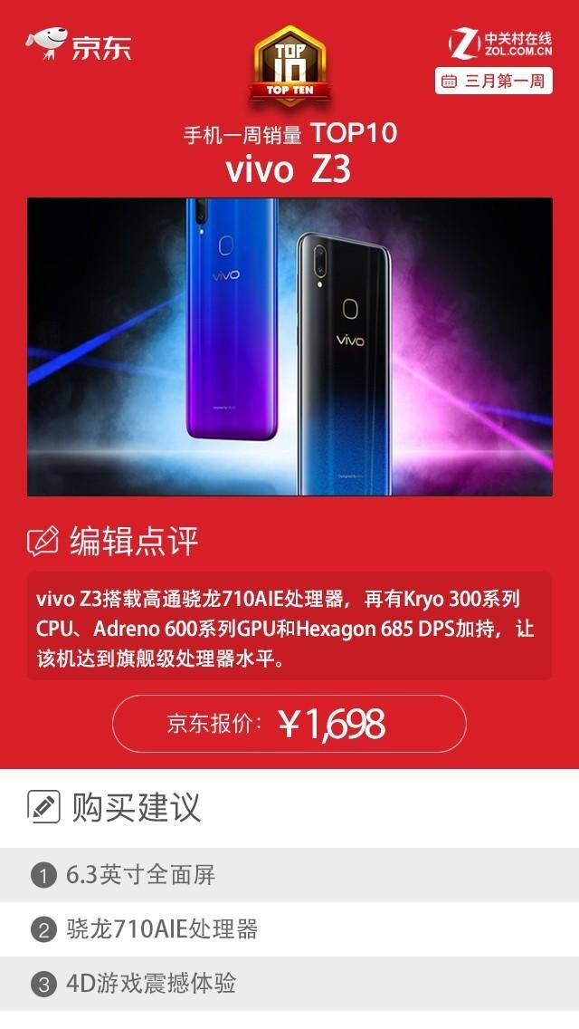 除iPhone外荣耀vivo霸榜:京东一周手机销量榜