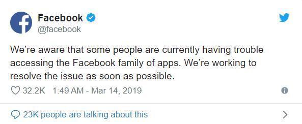 Facebook和Google服务全球大瘫痪,网友:全世界只剩下推特