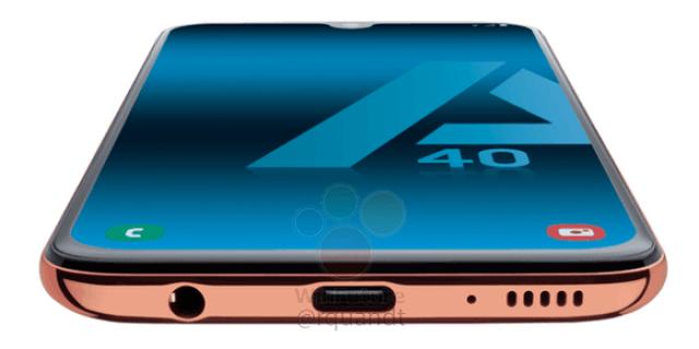 疑似Galaxy A40渲染图曝光:或于4月发布 售250欧元