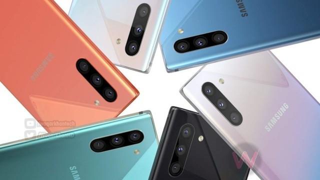 三星Note10新配色曝光:橙色/翡翠绿很“时髦”