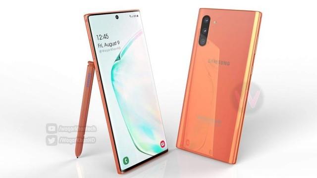 三星Note10新配色曝光:橙色/翡翠绿很“时髦”