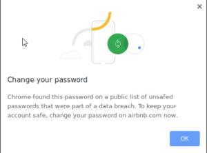 Chrome 78 Canary集成了网络上已泄露密码的检测功能