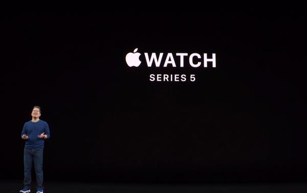 苹果发布Apple Watch 5手表:更专业的健康监测 399美元起