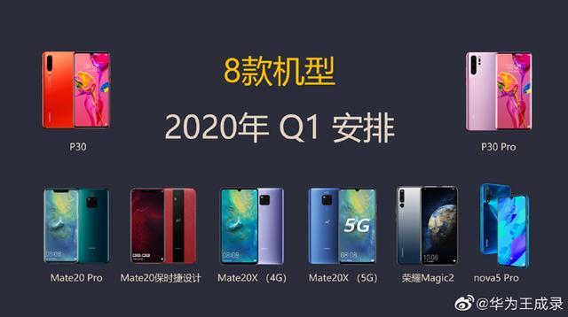 反转了：华为Mate20 Pro等8款旧机型2020年Q1安排多彩AOD