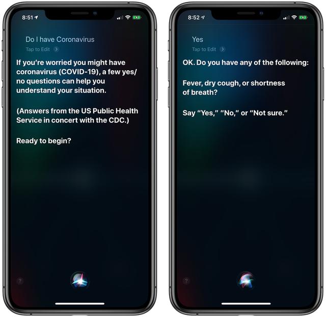 苹果紧急升级！Siri变身肺炎检测师：用户可自我诊断