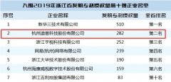 脚踏实地,创新致远—浙江省企业发明专利授权量迪普科