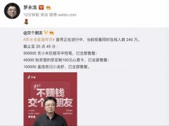 罗永浩首播卖光10万盒小龙虾、奈雪定制卡，小米中国