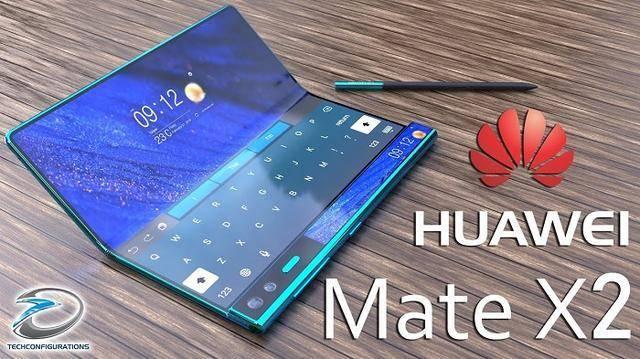 华为Mate X2渲染图曝光:手写笔+内折叠屏设计