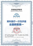英科医疗荣获尚普咨询集团系列市场地位声明